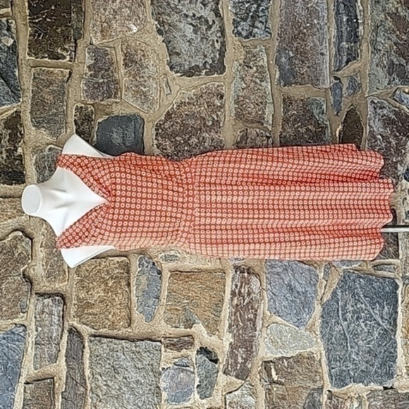 Anthropologie MaeveNWT Tangerine Brianne Cowl Neck Dress Size Small